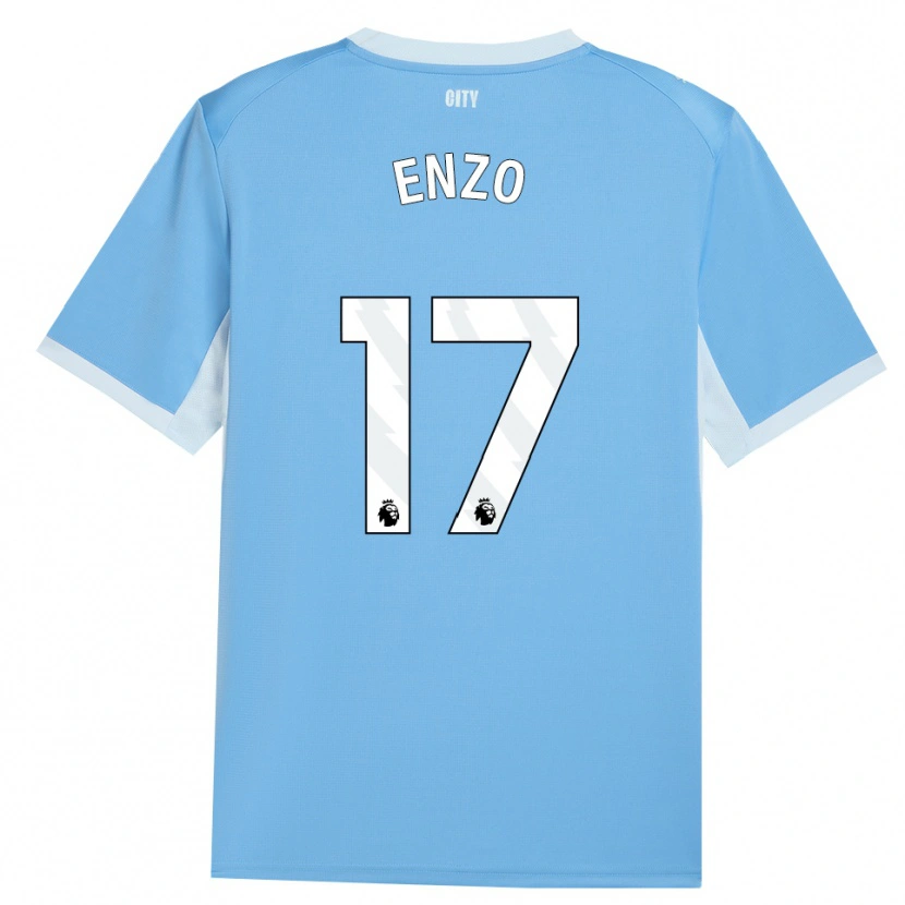 Danxen Dětské Enzo Fernández #17 Světle Nebesky Modrá Bílá Domů Hráčské Dresy 2026/27 Dres
