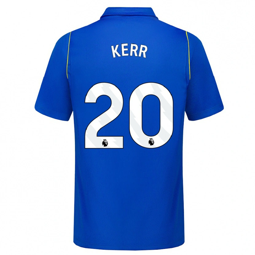 Danxen Dětské Sam Kerr #20 Modrá Žlutá Domů Hráčské Dresy 2026/27 Dres