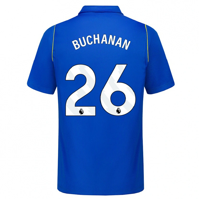 Danxen Dětské Kadeisha Buchanan #26 Modrá Žlutá Domů Hráčské Dresy 2026/27 Dres