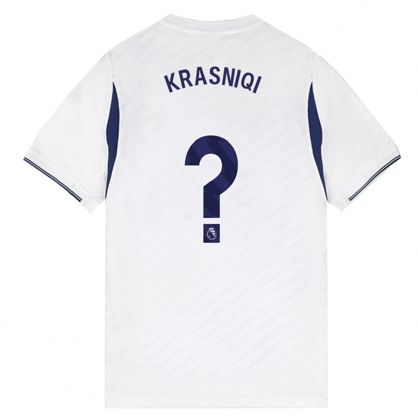 Danxen Dětské Elliot Krasniqi #0 Bílá Červená Fialová Domů Hráčské Dresy 2026/27 Dres