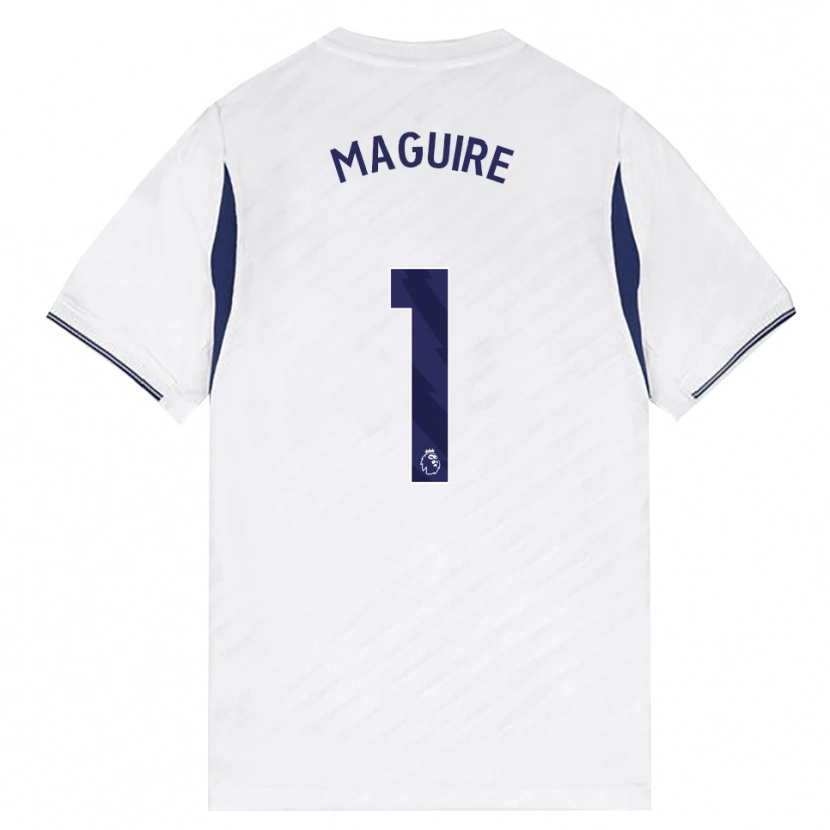 Danxen Dětské Aaron Maguire #1 Bílá Červená Fialová Domů Hráčské Dresy 2026/27 Dres