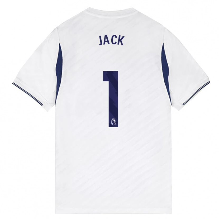 Danxen Dětské Mikel Jack #1 Bílá Červená Fialová Domů Hráčské Dresy 2026/27 Dres