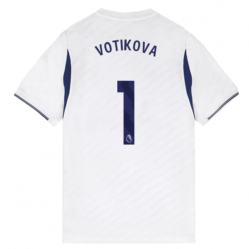 Danxen Dětské Barbora Votíková #1 Bílá Červená Fialová Domů Hráčské Dresy 2026/27 Dres