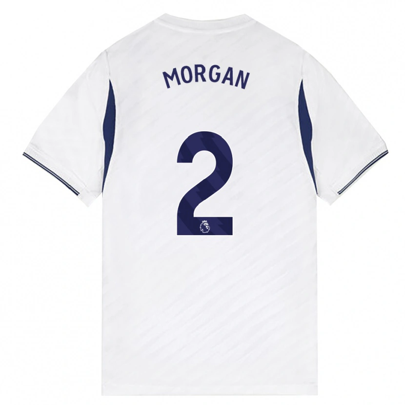 Danxen Dětské Esther Morgan #2 Bílá Červená Fialová Domů Hráčské Dresy 2026/27 Dres