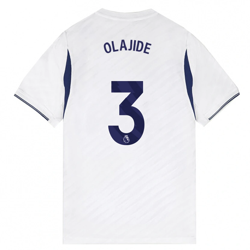 Danxen Dětské Solomon Olajide #3 Bílá Červená Fialová Domů Hráčské Dresy 2026/27 Dres