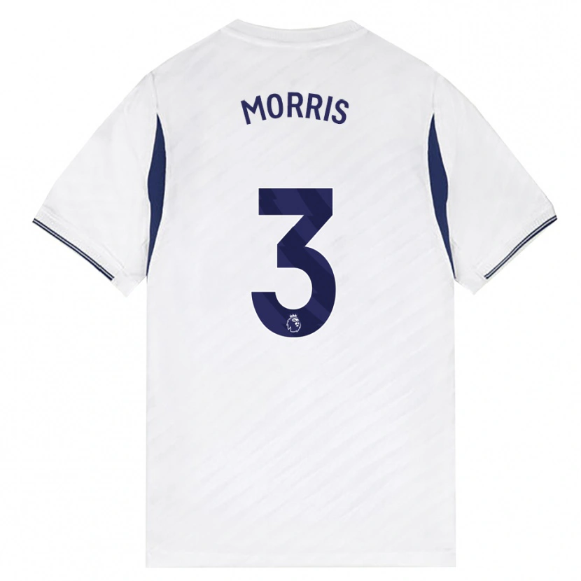 Danxen Dětské Ella Morris #3 Bílá Červená Fialová Domů Hráčské Dresy 2026/27 Dres