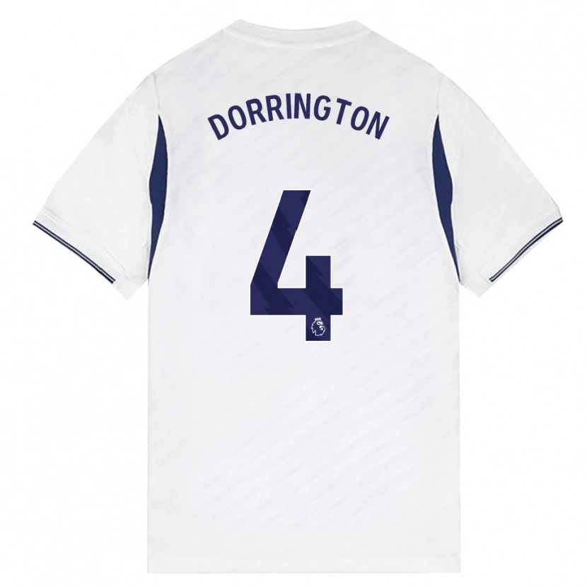 Danxen Dětské Alfie Dorrington #4 Bílá Červená Fialová Domů Hráčské Dresy 2026/27 Dres