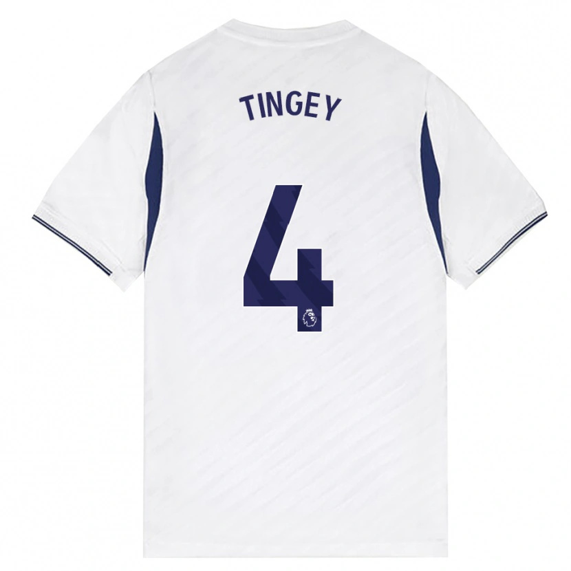 Danxen Dětské Tyler Tingey #4 Bílá Červená Fialová Domů Hráčské Dresy 2026/27 Dres