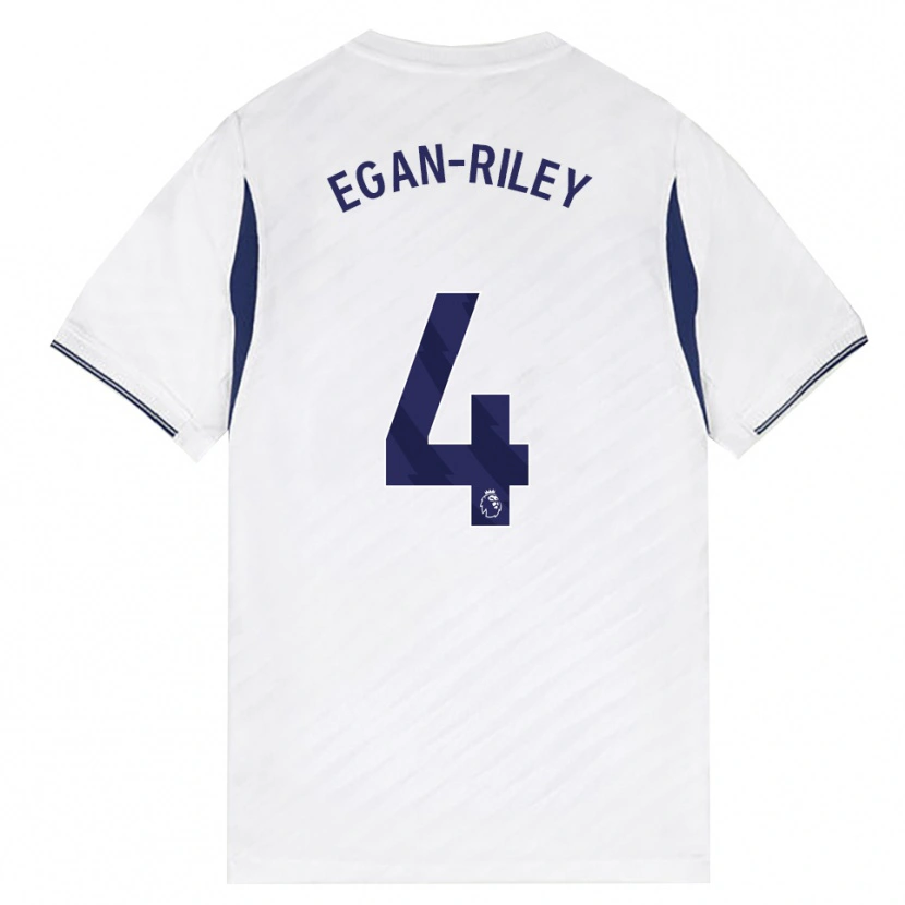Danxen Dětské Roman Egan-Riley #4 Bílá Červená Fialová Domů Hráčské Dresy 2026/27 Dres
