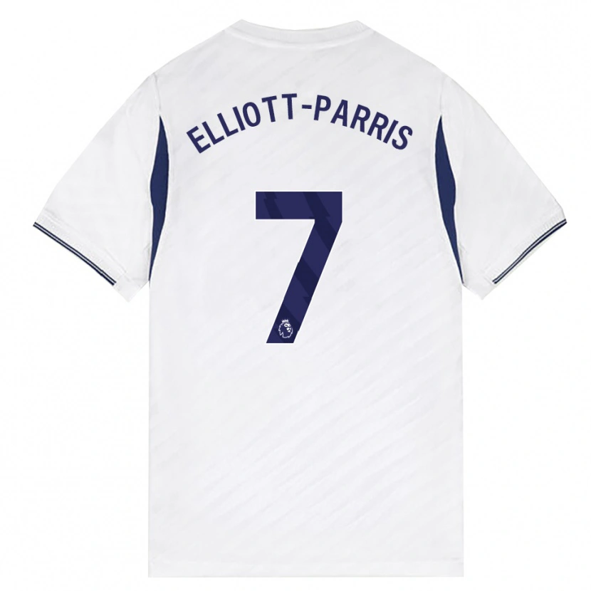 Danxen Dětské Reiss Elliott-Parris #7 Bílá Červená Fialová Domů Hráčské Dresy 2026/27 Dres