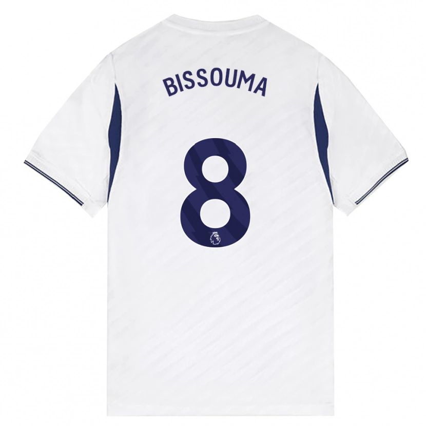 Danxen Dětské Yves Bissouma #8 Bílá Červená Fialová Domů Hráčské Dresy 2026/27 Dres
