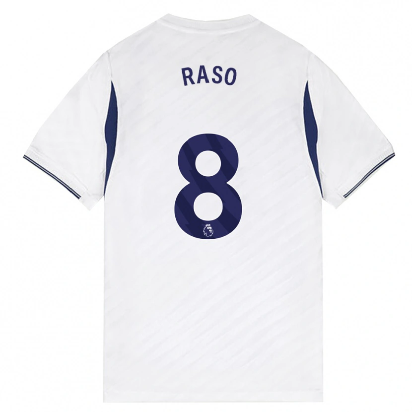 Danxen Dětské Hayley Raso #8 Bílá Červená Fialová Domů Hráčské Dresy 2026/27 Dres