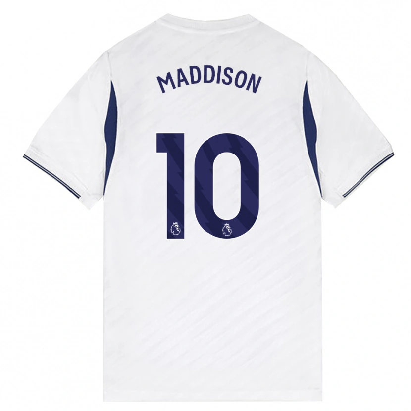 Danxen Dětské James Maddison #10 Bílá Červená Fialová Domů Hráčské Dresy 2026/27 Dres