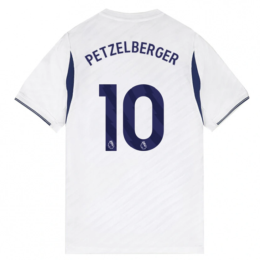 Danxen Dětské Ramona Petzelberger #10 Bílá Červená Fialová Domů Hráčské Dresy 2026/27 Dres