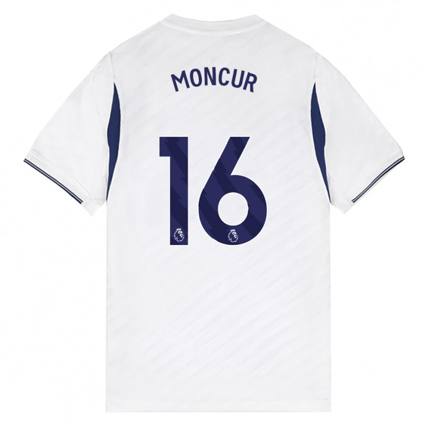 Danxen Dětské Ronny Moncur #16 Bílá Červená Fialová Domů Hráčské Dresy 2026/27 Dres