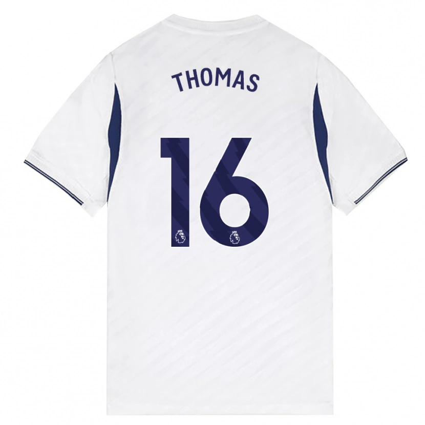 Danxen Dětské Cameron Thomas #16 Bílá Červená Fialová Domů Hráčské Dresy 2026/27 Dres