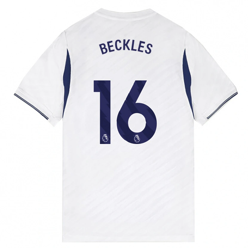 Danxen Dětské Zion Beckles #16 Bílá Červená Fialová Domů Hráčské Dresy 2026/27 Dres