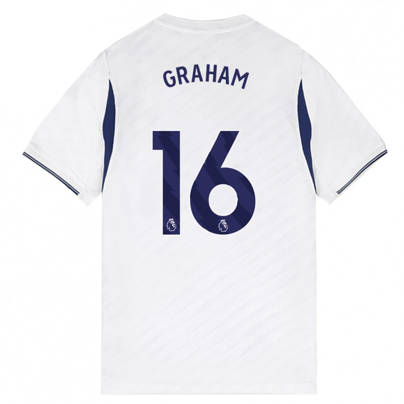 Danxen Dětské Kit Graham #16 Bílá Červená Fialová Domů Hráčské Dresy 2026/27 Dres