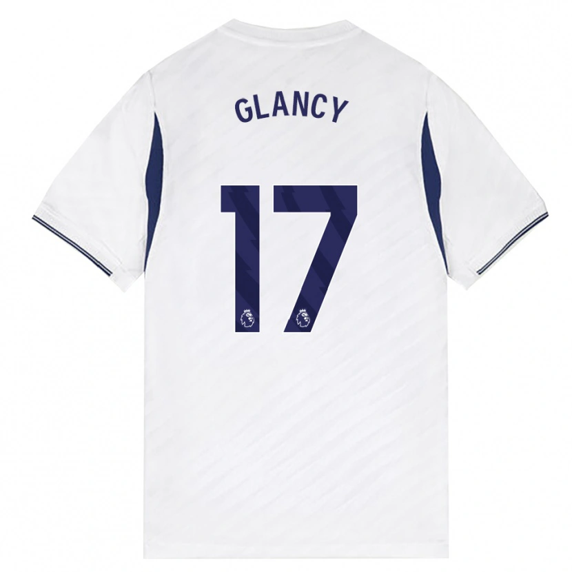 Danxen Dětské Conall Glancy #17 Bílá Červená Fialová Domů Hráčské Dresy 2026/27 Dres