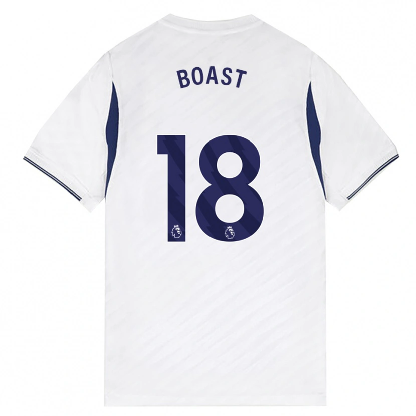 Danxen Dětské Oliver Boast #18 Bílá Červená Fialová Domů Hráčské Dresy 2026/27 Dres