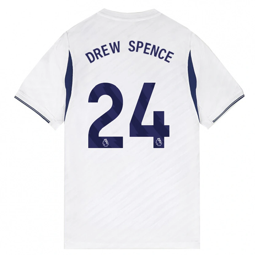 Danxen Dětské Drew Spence #24 Bílá Červená Fialová Domů Hráčské Dresy 2026/27 Dres