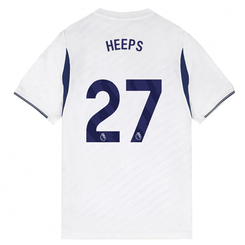 Danxen Dětské Eleanor Heeps #27 Bílá Červená Fialová Domů Hráčské Dresy 2026/27 Dres