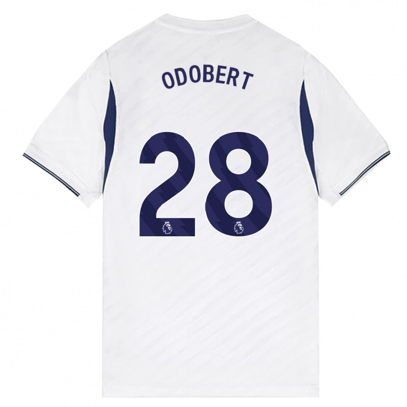 Danxen Dětské Wilson Odobert #28 Bílá Červená Fialová Domů Hráčské Dresy 2026/27 Dres