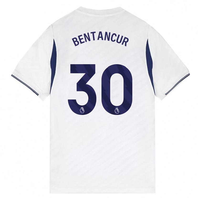 Danxen Dětské Rodrigo Bentancur #30 Bílá Červená Fialová Domů Hráčské Dresy 2026/27 Dres