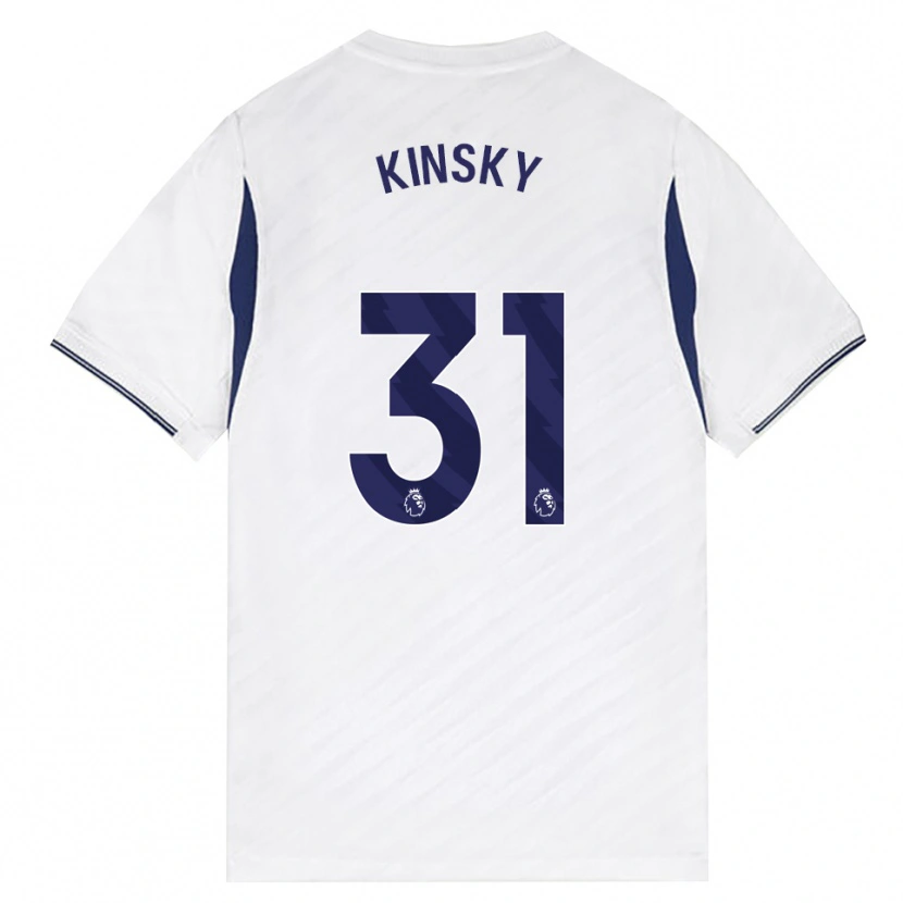 Danxen Dětské Antonín Kinský #31 Bílá Červená Fialová Domů Hráčské Dresy 2026/27 Dres