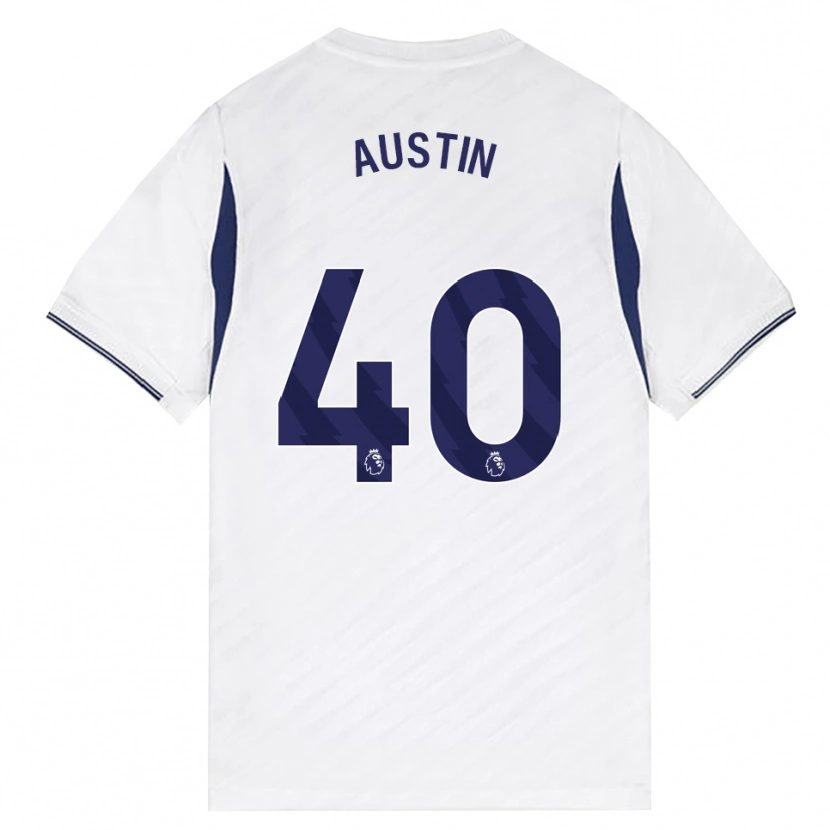 Danxen Dětské Brandon Austin #40 Bílá Červená Fialová Domů Hráčské Dresy 2026/27 Dres