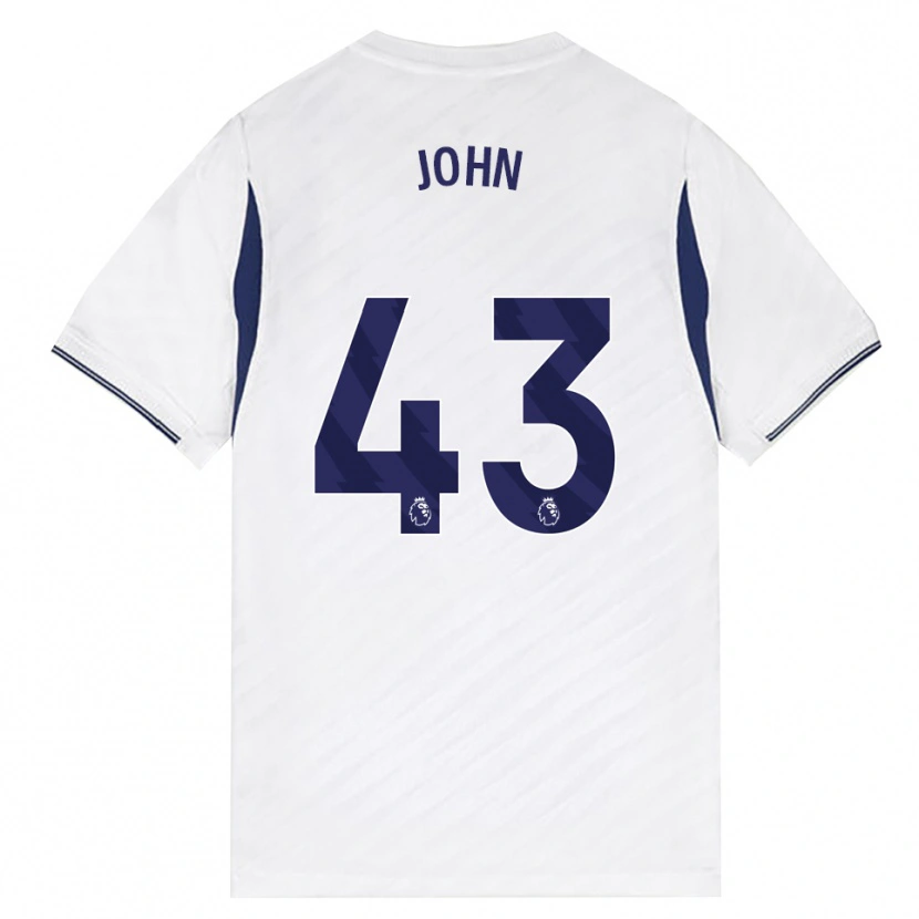 Danxen Dětské Nile John #43 Bílá Červená Fialová Domů Hráčské Dresy 2026/27 Dres