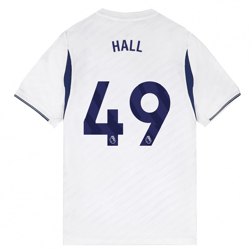 Danxen Dětské Tyrese Hall #49 Bílá Červená Fialová Domů Hráčské Dresy 2026/27 Dres