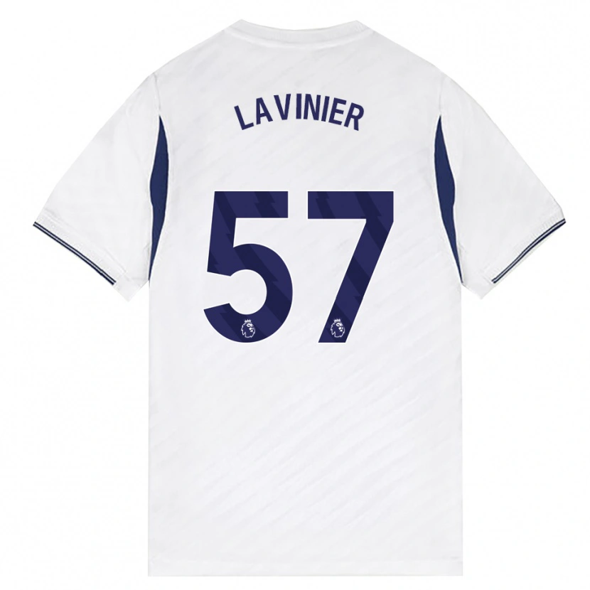 Danxen Dětské Marcel Lavinier #57 Bílá Červená Fialová Domů Hráčské Dresy 2026/27 Dres