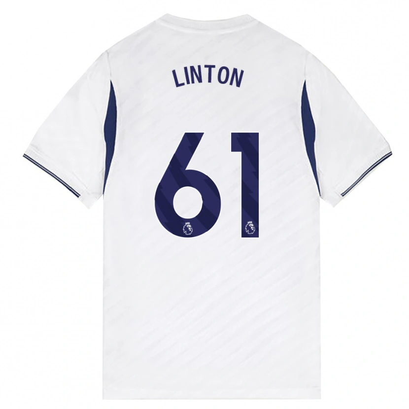 Danxen Dětské Jahziah Linton #61 Bílá Červená Fialová Domů Hráčské Dresy 2026/27 Dres