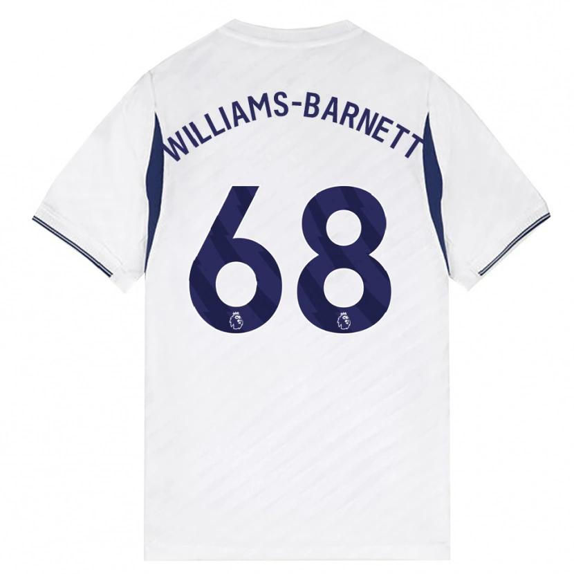 Danxen Dětské Luca Williams-Barnett #68 Bílá Červená Fialová Domů Hráčské Dresy 2026/27 Dres