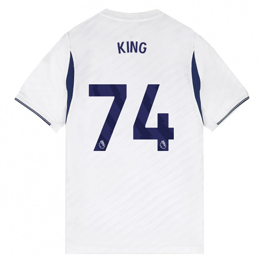 Danxen Dětské Maeson King #74 Bílá Červená Fialová Domů Hráčské Dresy 2026/27 Dres