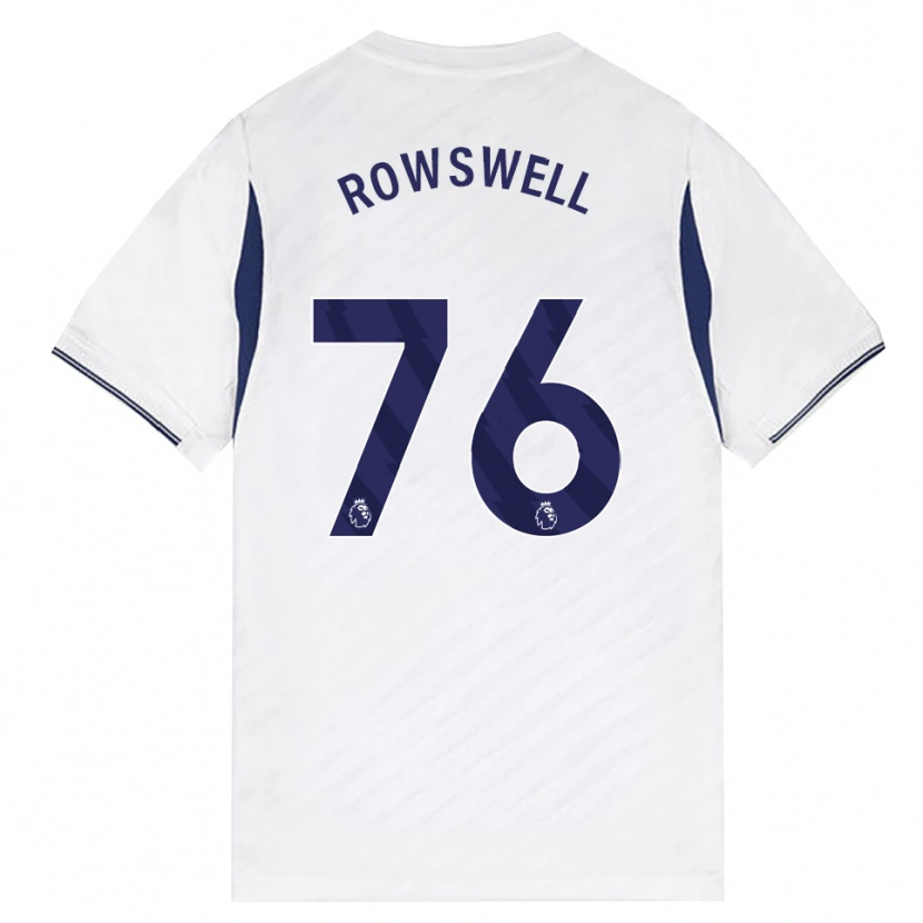 Danxen Dětské James Rowswell #76 Bílá Červená Fialová Domů Hráčské Dresy 2026/27 Dres