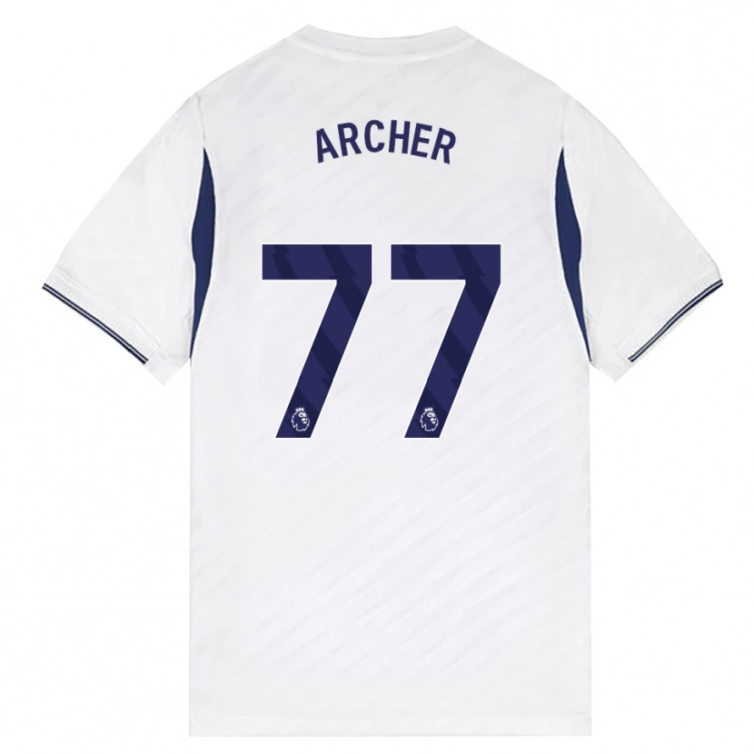 Danxen Dětské Samual Archer #77 Bílá Červená Fialová Domů Hráčské Dresy 2026/27 Dres