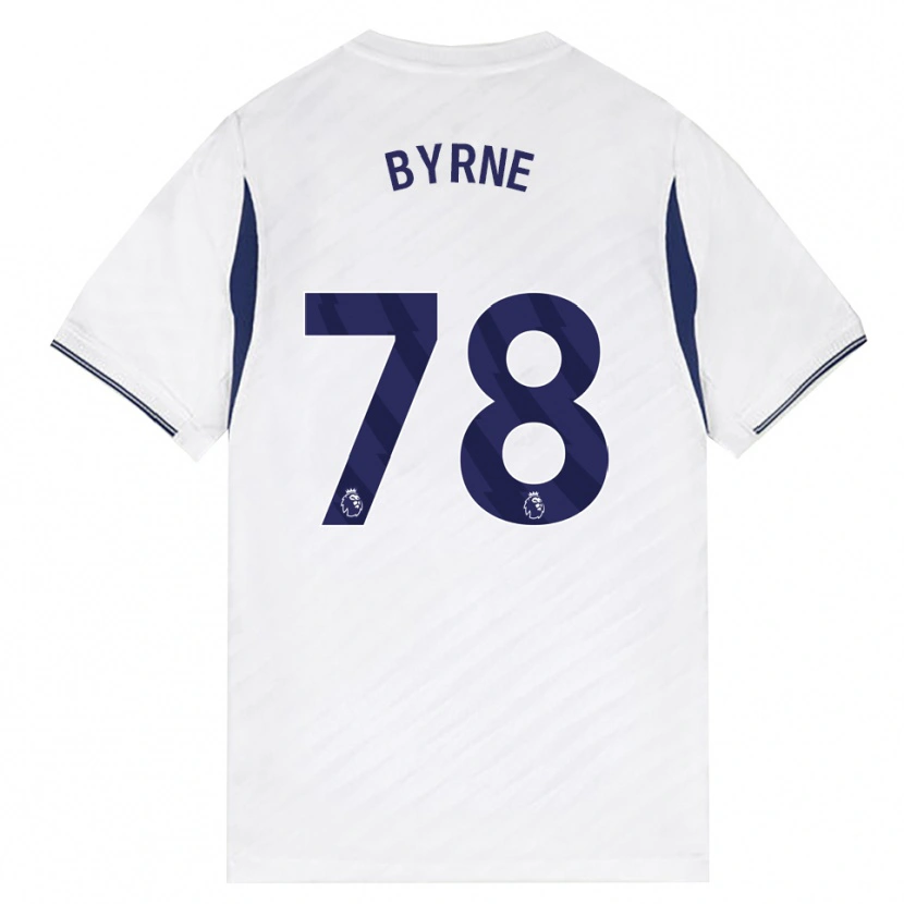 Danxen Dětské Harry Byrne #78 Bílá Červená Fialová Domů Hráčské Dresy 2026/27 Dres