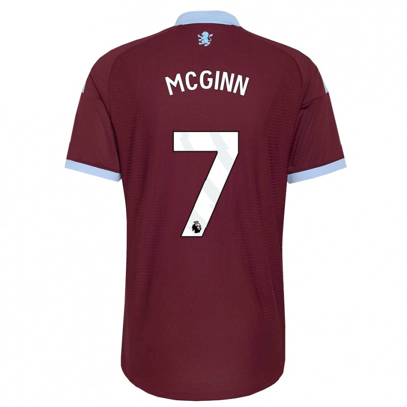 Danxen Dětské John Mcginn #7 Modrá Chodníčková Vínově Červená Domů Hráčské Dresy 2026/27 Dres