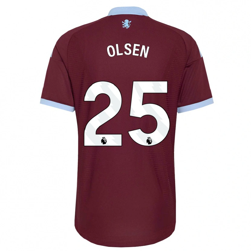 Danxen Dětské Robin Olsen #25 Modrá Chodníčková Vínově Červená Domů Hráčské Dresy 2026/27 Dres