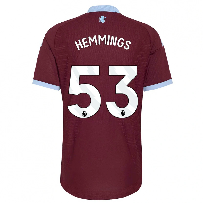 Danxen Dětské George Hemmings #53 Modrá Chodníčková Vínově Červená Domů Hráčské Dresy 2026/27 Dres