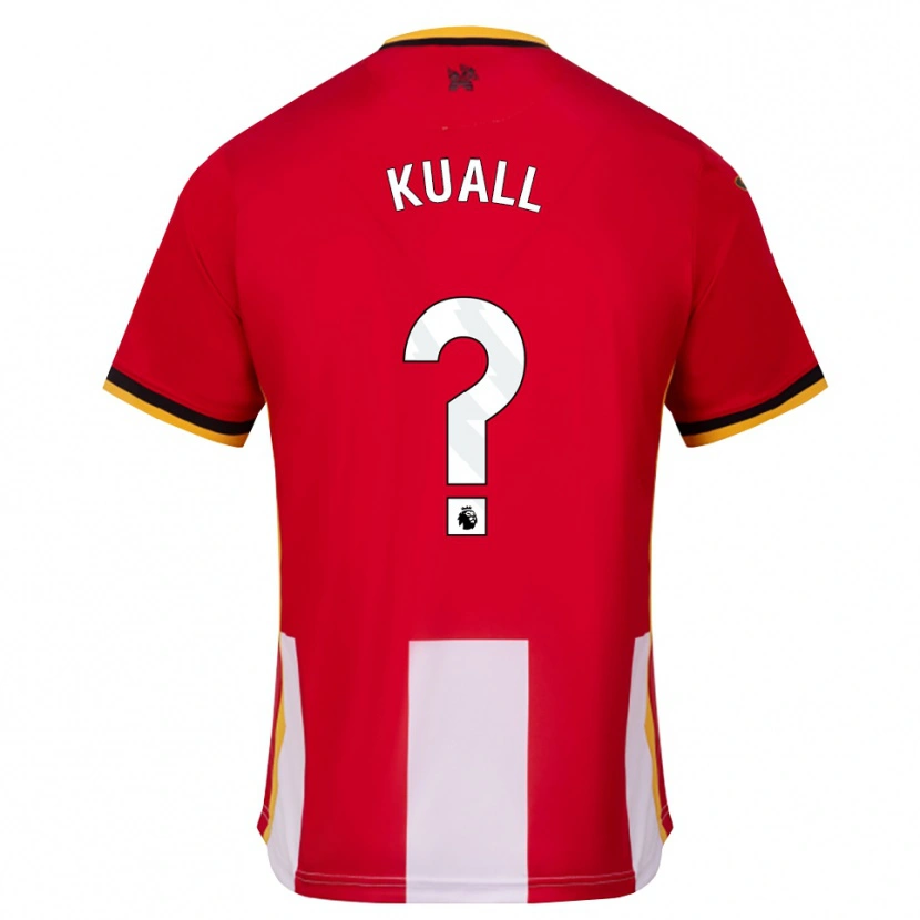 Danxen Dětské Mohtady Kuall #0 Žlutá Černá Červená Domů Hráčské Dresy 2026/27 Dres