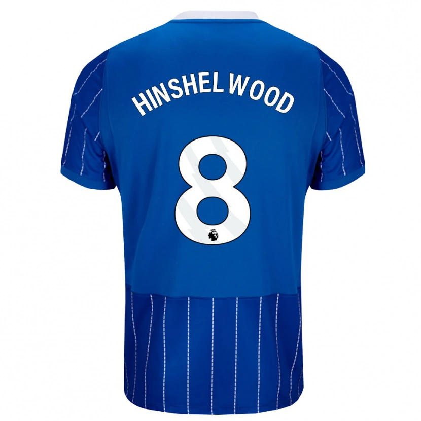 Danxen Dětské Jack Hinshelwood #8 Středně Modrá Bílá Domů Hráčské Dresy 2026/27 Dres