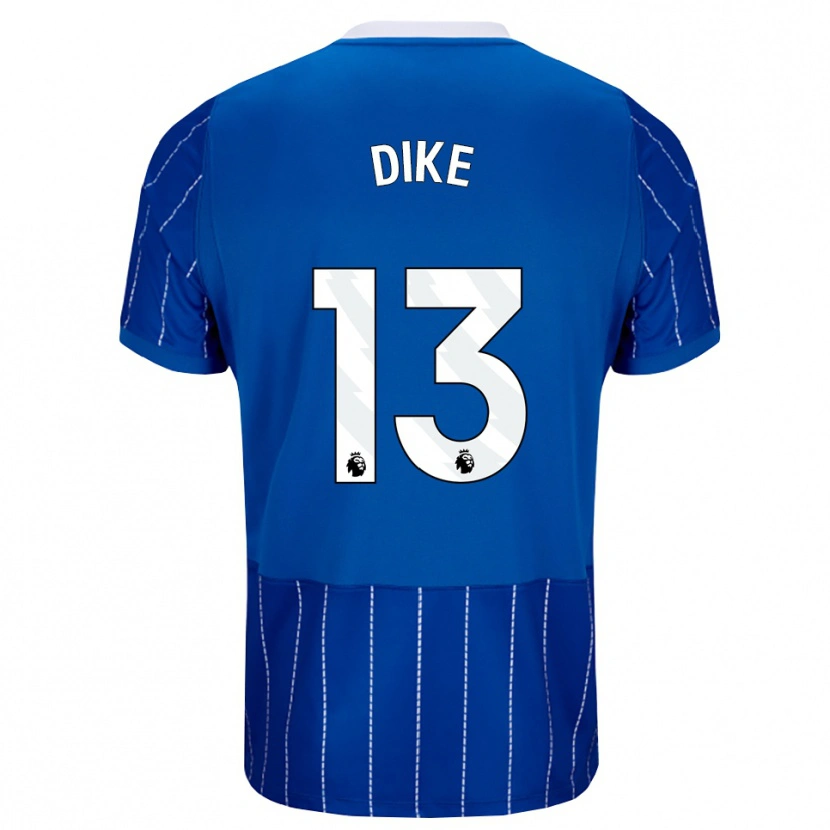 Danxen Dětské Michael Dike #13 Středně Modrá Bílá Domů Hráčské Dresy 2026/27 Dres