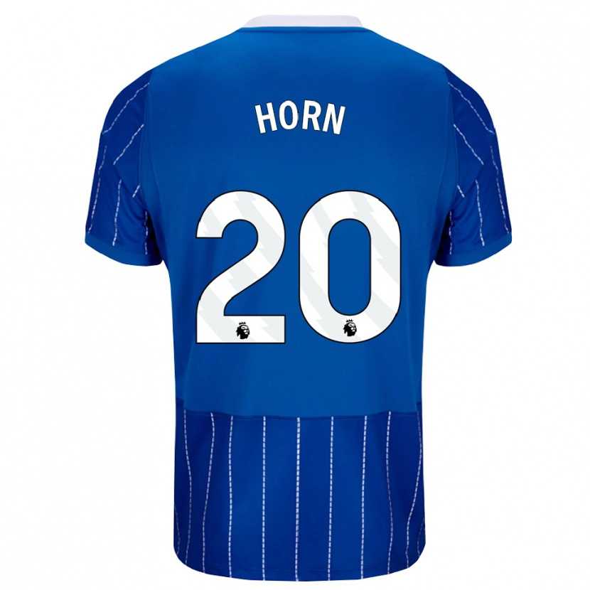 Danxen Dětské Stanley Horn #20 Středně Modrá Bílá Domů Hráčské Dresy 2026/27 Dres