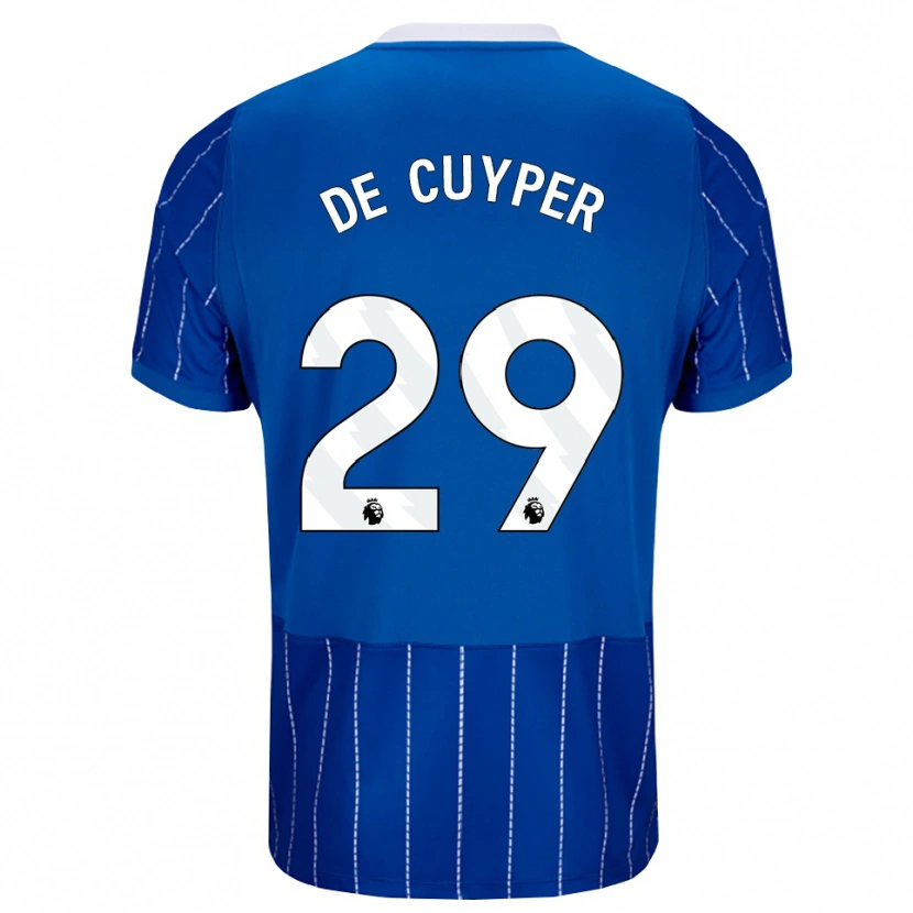 Danxen Dětské Maxim De Cuyper #29 Středně Modrá Bílá Domů Hráčské Dresy 2026/27 Dres