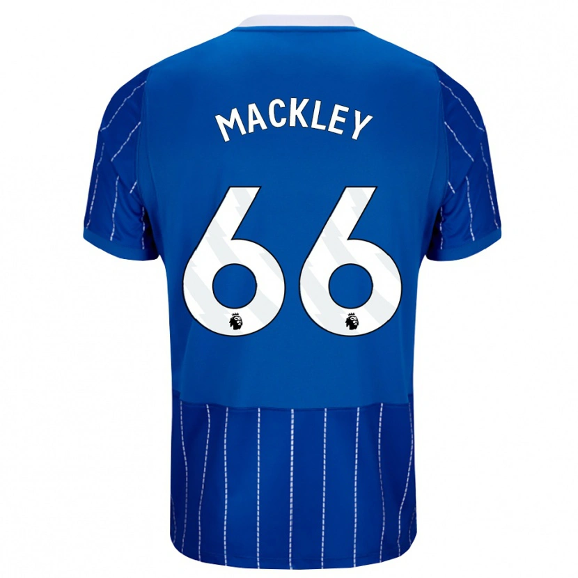 Danxen Dětské Callum Mackley #66 Středně Modrá Bílá Domů Hráčské Dresy 2026/27 Dres