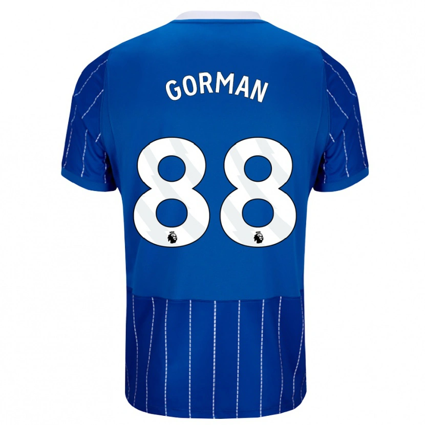 Danxen Dětské Ronnie Gorman #88 Středně Modrá Bílá Domů Hráčské Dresy 2026/27 Dres