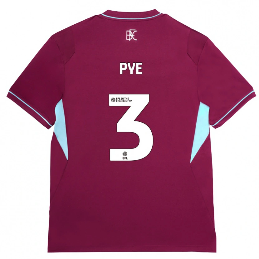 Danxen Dětské Logan Pye #3 Vínově Červená Zelená Domů Hráčské Dresy 2026/27 Dres